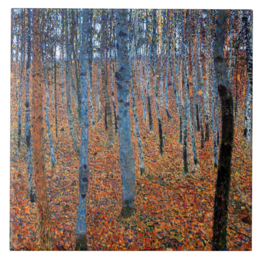 Beech Grove, Gustav Klimt Tegeltje (Voorkant)