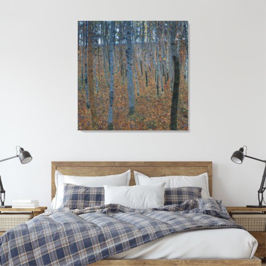 Beech Grove I van Gustav Klimt Canvas Afdruk (Insitu (Slaapkamer))