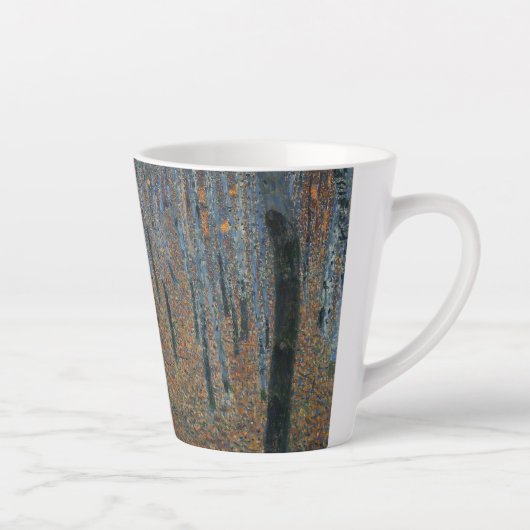 Beech Grove I van Gustav Klimt Latte Mok (Rechts)