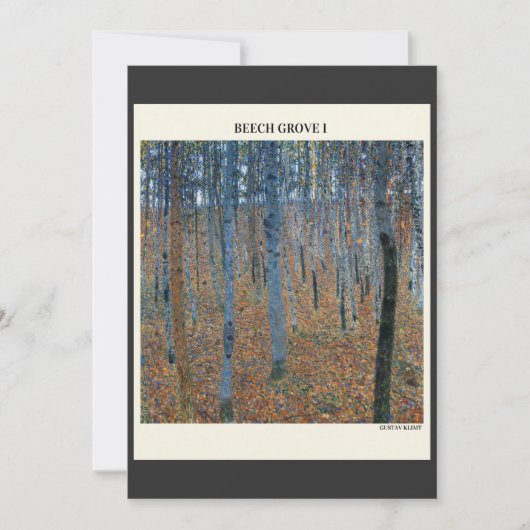 Beech Grove I van Gustav Klimt  moderne kunst, Kaart (Voorkant)