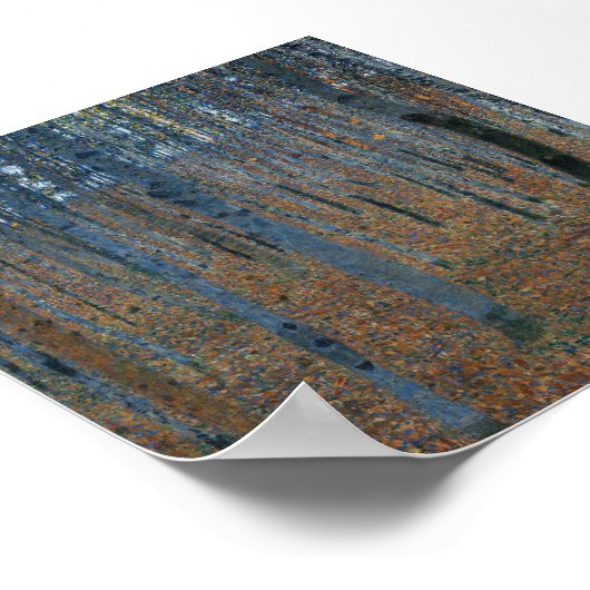 Beech Grove I van Gustav Klimt Poster (Hoek)