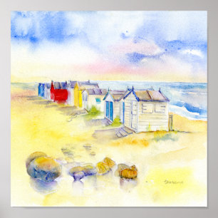 Beech Huts Poster