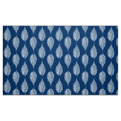 Beech Leaf Chalk Print, Cobalt Blue en White Stof (Fat Quarter)