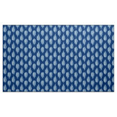 Beech Leaf Chalk Print, Cobalt Blue en White Stof (Yard (91,4 cm))