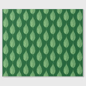 Beech Leaf Chalk Print, Deep Emerald Green Cadeaupapier (Vlak)
