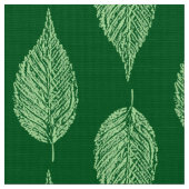 Beech Leaf Chalk Print, Deep Emerald Green Stof (Close Up)