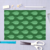 Beech Leaf Chalk Print, Deep Emerald Green Tissuepapier (Craft)
