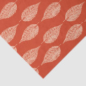 Beech Leaf Chalk Print, Mandarijns Oranje Tissuepapier (Detail)