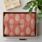 Beech Leaf Chalk Print, Mandarijns Oranje Tissuepapier (Geschenk)