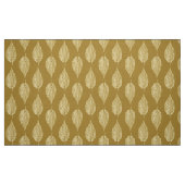Beech Leaf Chalk Print, Mustard Yellow / Gold Stof (Fat Quarter)