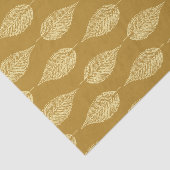 Beech Leaf Chalk Print, Mustard Yellow / Gold Tissuepapier (Detail)