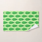 Beech leaf-patroon, groene tinten bad handdoek (Handdoek)