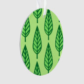Beech leaf-patroon - groene tinten ornament (voorkant)