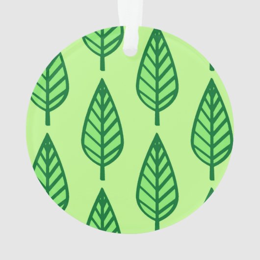 Beech leaf-patroon - groene tinten ornament (achterkant)