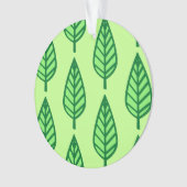 Beech leaf-patroon - groene tinten ornament (voorkant)