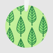 Beech leaf-patroon - groene tinten ornament (voorkant)