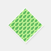 Beech leaf-patroon - groene tinten servetten (Hoek)