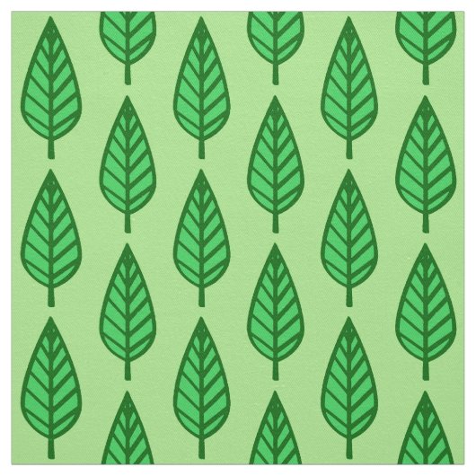 Beech leaf-patroon - groene tinten stof (Swatch)