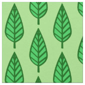 Beech leaf-patroon - groene tinten stof (Close Up)