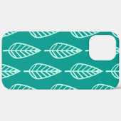 Beech leaf-patroon - Peacock en aqua Case-Mate iPhone Case (Achterkant / Rechts)