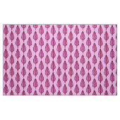 Beech leaf-patroon - roze en Bourgogne Stof (Fat Quarter)