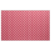 Beech leaf-patroon - Ruby red en crème Stof (Yard (91,4 cm))