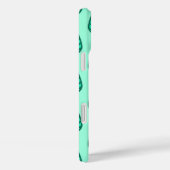 Beech leaf-patroon - Turquoise en aqua Case-Mate iPhone Case (Achterkant / Rechts)