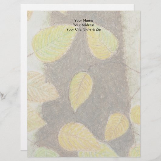 Beech Leaves Persoonlijk Briefhoofd (Voorkant / Achterkant)