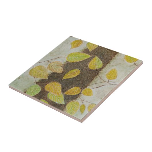 Beech Leaves Tegeltje (Zijkant)