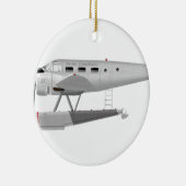 Beech Model 18 op Floats Keramisch Ornament (Rechts)