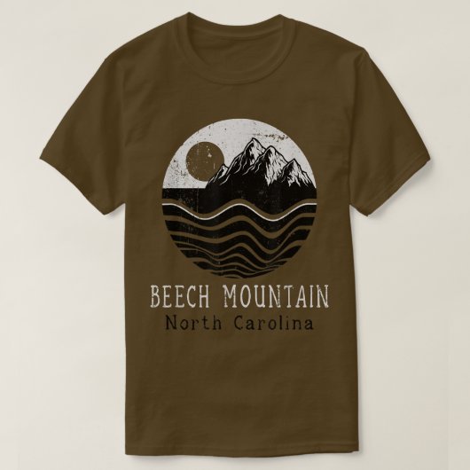 Beech Mountain bergkamp North Caroli T-shirt (Design voorkant)