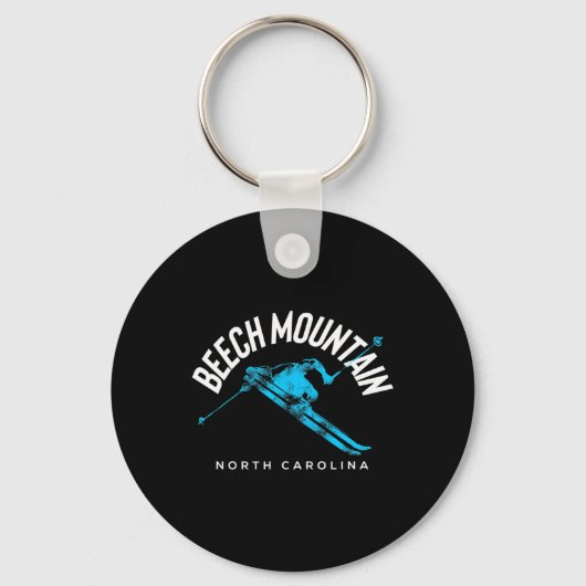 Beech Mountain NC Ski Sleutelhanger (Voorkant)