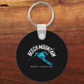 Beech Mountain NC Ski Sleutelhanger (Voorkant)