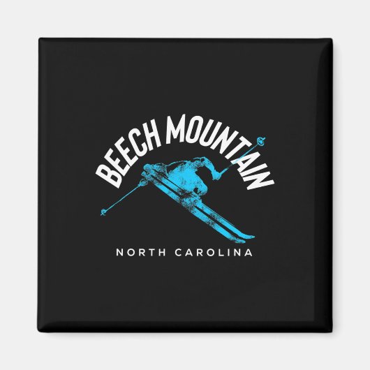 Beech Mountain Nc Skiën Magneet (Voorkant)
