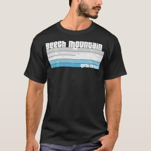 Beech Mountain North Carolina NC Retro Skiën Wande T-shirt