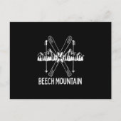 Beech Mountain North Carolina NC Retro Skiing Briefkaart (Voorkant)