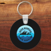 Beech Mountain North Carolina Skiën Snowboarden Sleutelhanger (Voorkant)