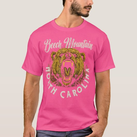 Beech Mountain North Carolina Wandelen Outdoor Gra T-shirt (Voorkant)