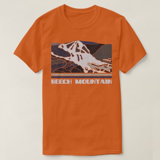 Beech Mountain Ski Resort Alpine skibergen T-shirt (Design voorkant)