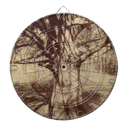 Beech Tree (door Eugène Atget) Dartbord (Voorkant)