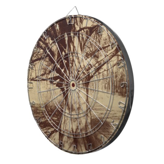 Beech Tree (door Eugène Atget) Dartbord (Voorkant Rechts)