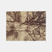 Beech Tree (door Eugène Atget) Fleece Deken (Voorkant (Horizontaal))