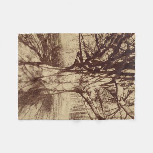 Beech Tree (door Eugène Atget) Fleece Deken (Voorkant (Horizontaal))