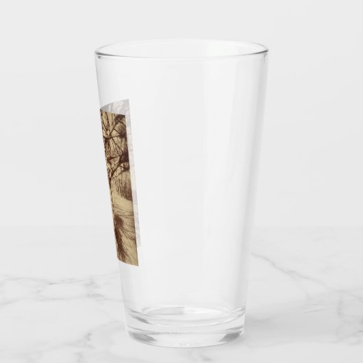 Beech Tree (door Eugène Atget) Glas (Links)