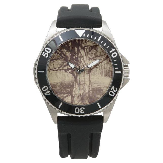 Beech Tree (door Eugène Atget) Horloge (Voorkant)