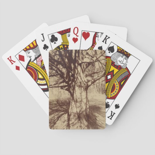 Beech Tree (door Eugène Atget) Pokerkaarten (Achterkant)