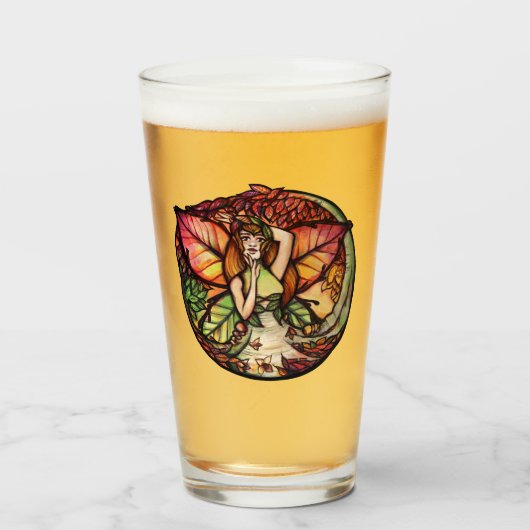 Beech Tree Fairy Natuur Lovers Glas (Voorkant gevuld)