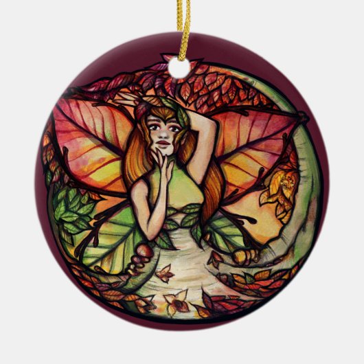 Beech Tree Fairy Natuur Lovers Keramisch Ornament (Voorkant)
