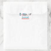 Beechcraft Bonanza Ronde Sticker (Tas)