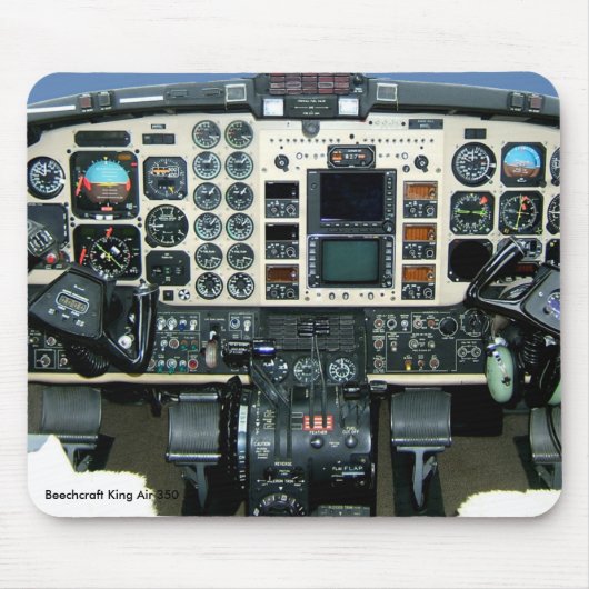 Beechcraft King Air 350 Muismat instrumentenpaneel (Voorkant)